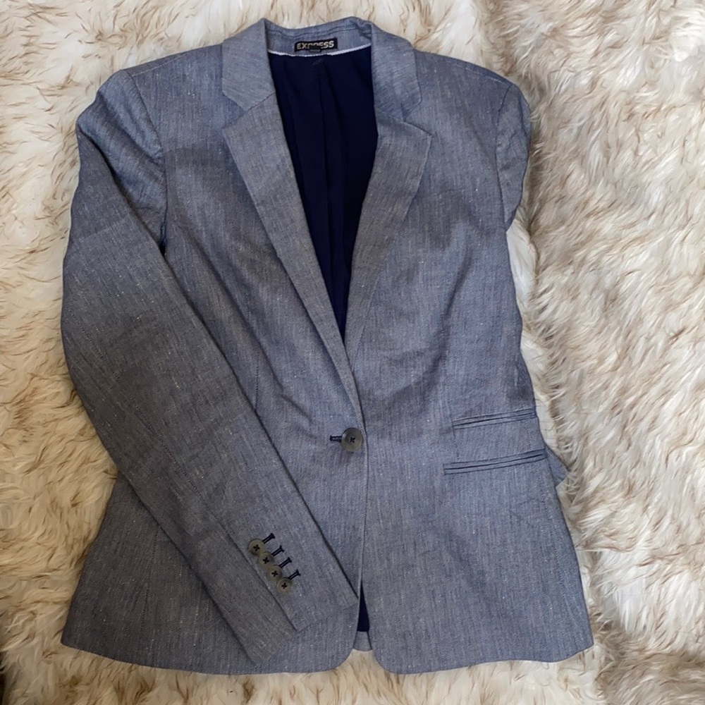 Light blue (metallic features) women’s suit